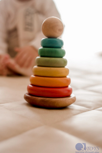 Bouncing Wooden Stacking Ring - Child Boutique