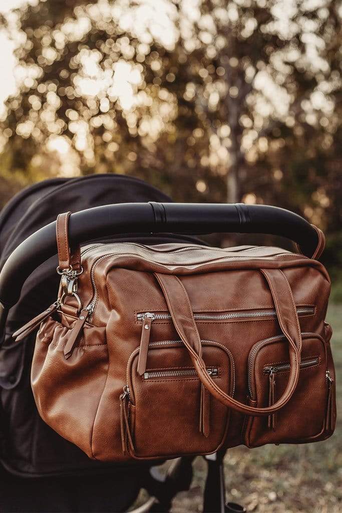 Carry All Nappy Bag - Vegan Leather Tan