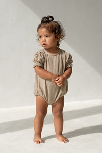 Summer Meadow Romper - Mushroom