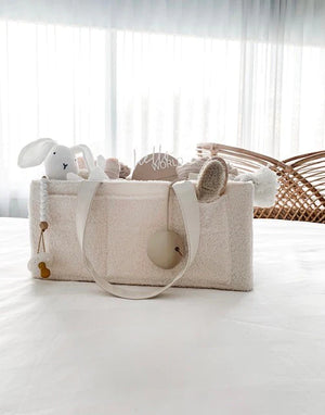 Nappy Caddy Organiser - Teddy with Bone Handles - Child Boutique