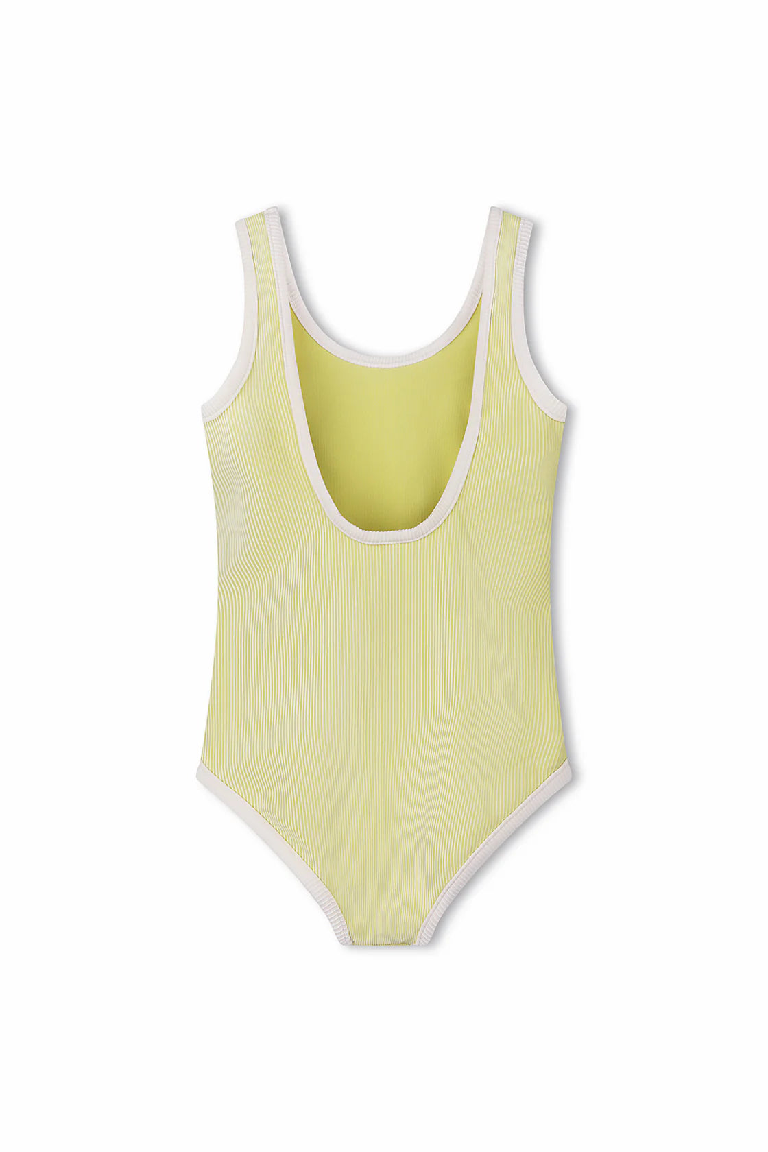 Mini Stripe Rib Scoop One Piece - Citrus