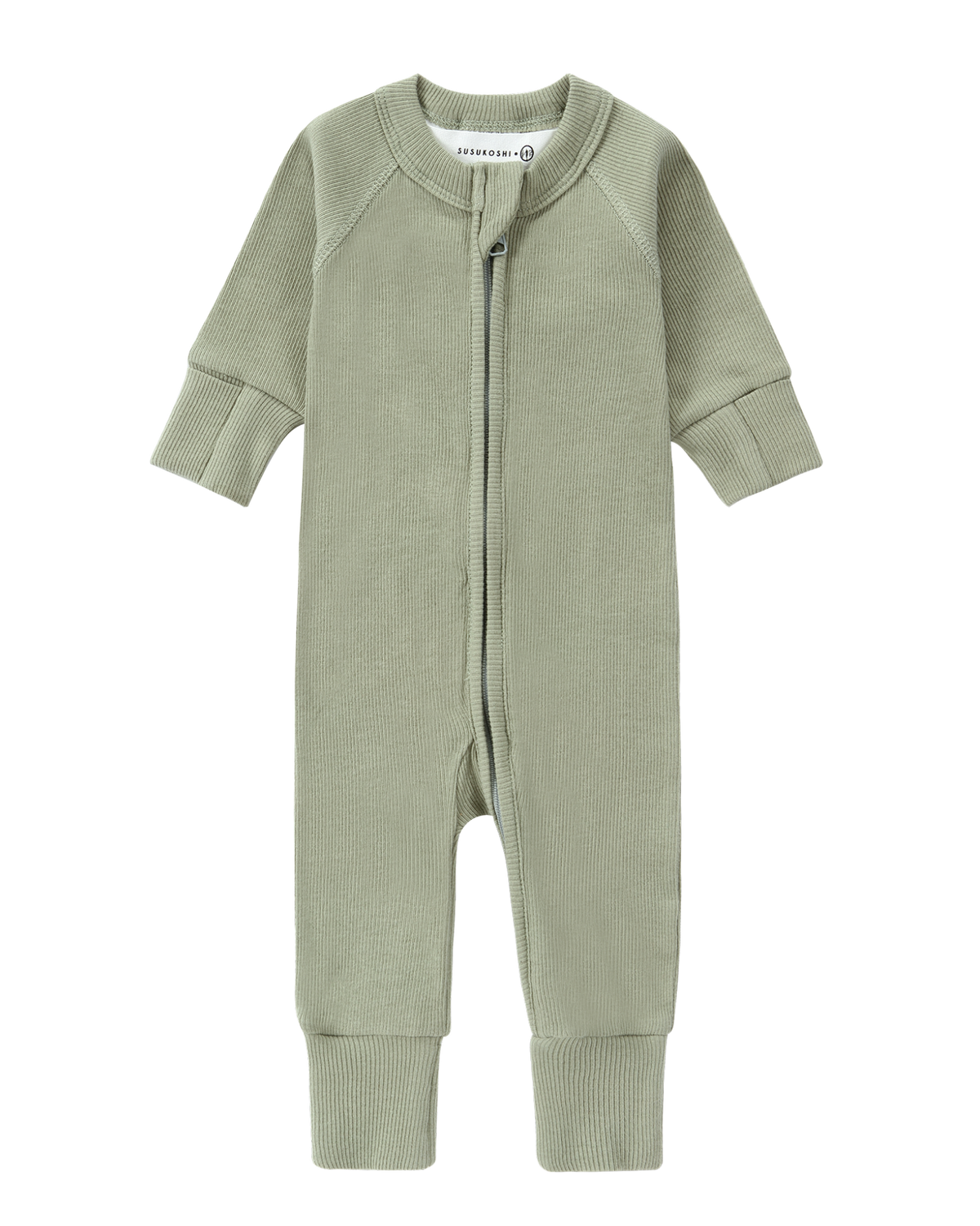 Organic Zip Suit - Sage