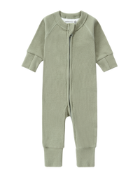 Organic Zip Suit - Sage