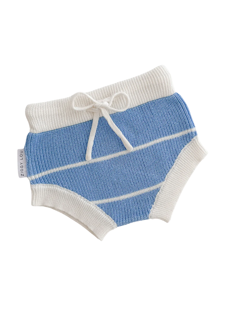 Ziggy Lou | Baby and Children's Clothing | River Stripe Knit Bloomers | Baby Boutique