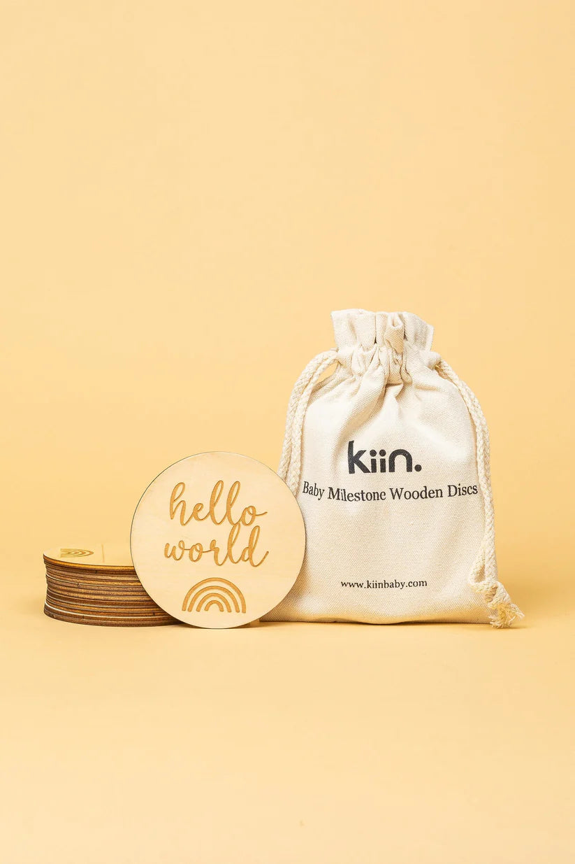 Baby Milestone Wooden Discs - Child Boutique