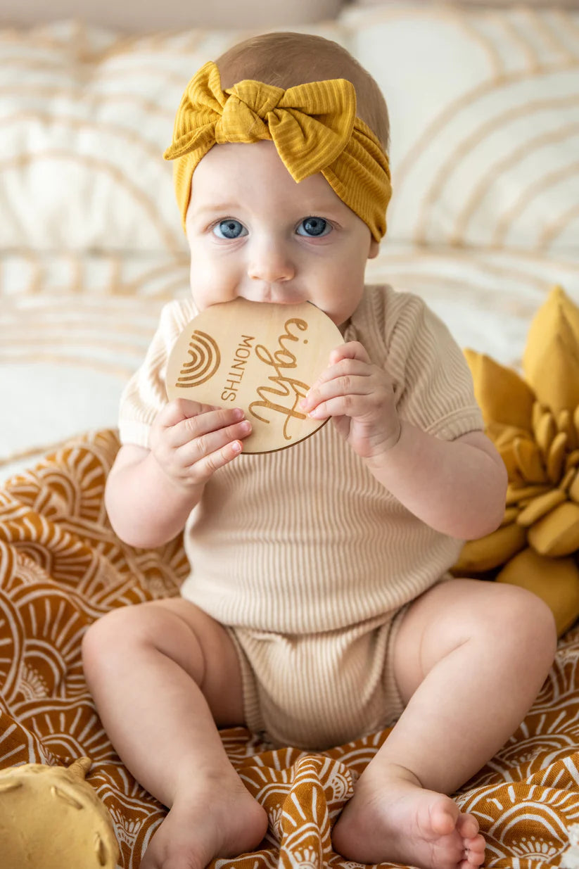 Baby Milestone Wooden Discs - Child Boutique