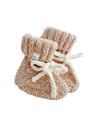 Ziggy Lou | Baby Clothing | Baby Booties - Almond - Child Boutique