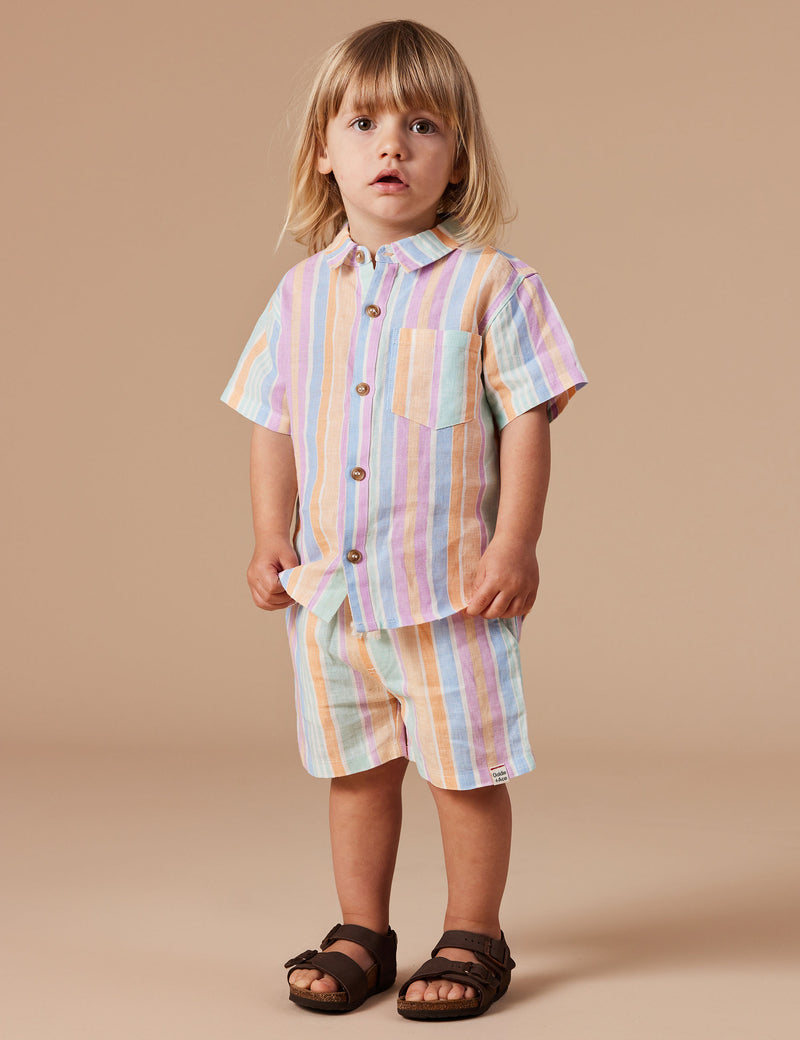 Holiday Linen Shirt - Pastel Shirt