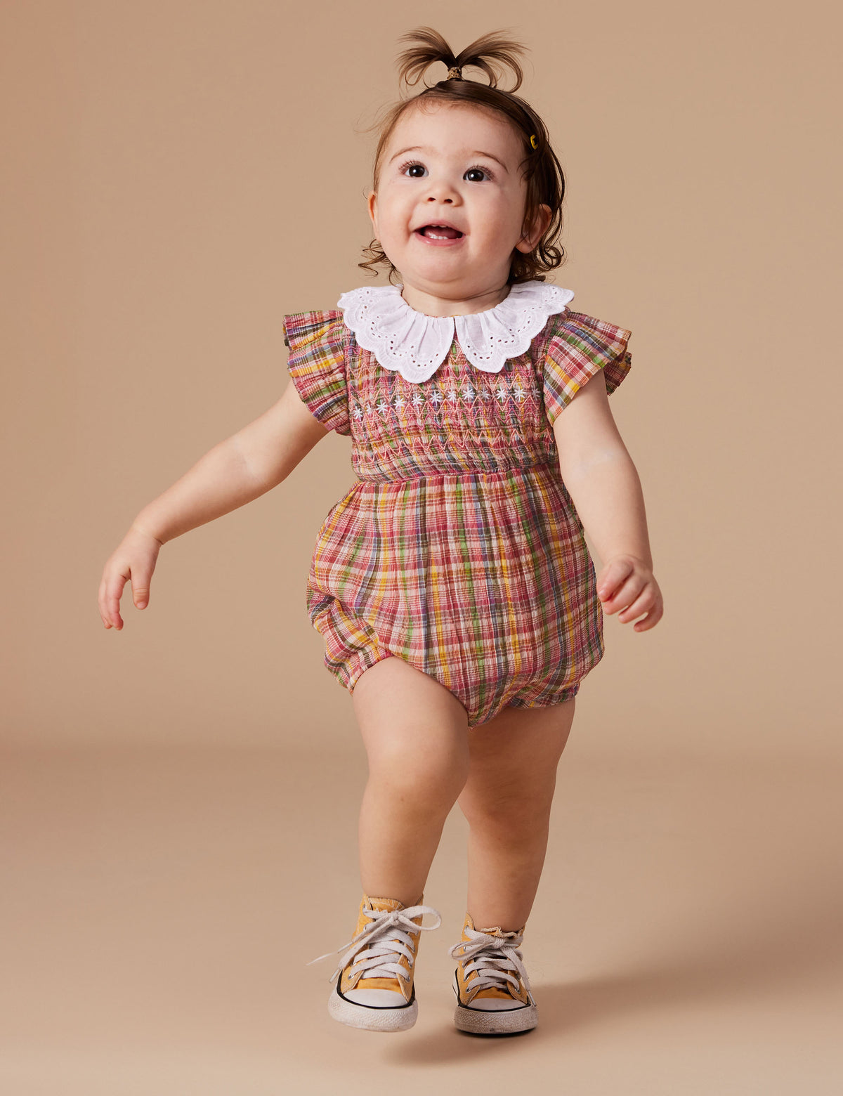 Lani Smocked Romper - Sweetie Check