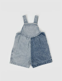 Macy Crossover Denim Shortalls - Daisy Sprinkles