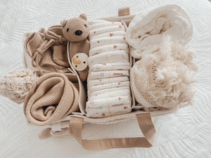 Nappy Caddy Organiser - Teddy with Bone Handles - Child Boutique