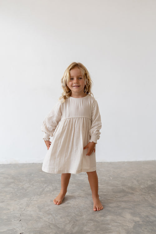 Yumi Dress - Natural - Child Boutique