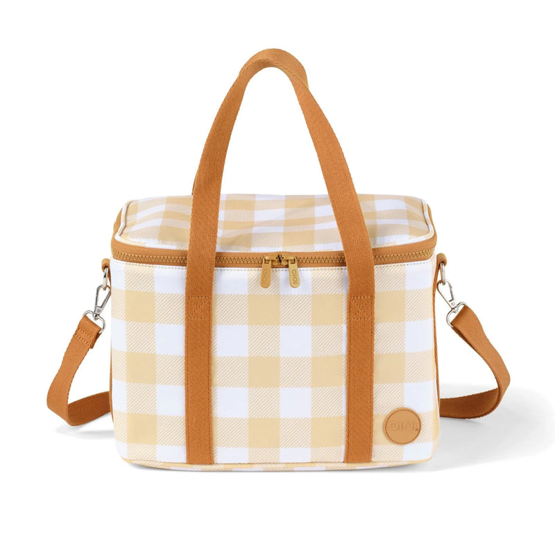 Maxi Insulated Lunch Bag - Beige Gingham - Child Boutique