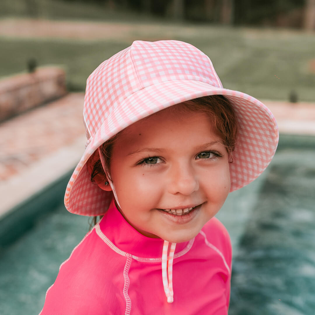 Ponytail Swim Bucket Beach Hat - Skipper