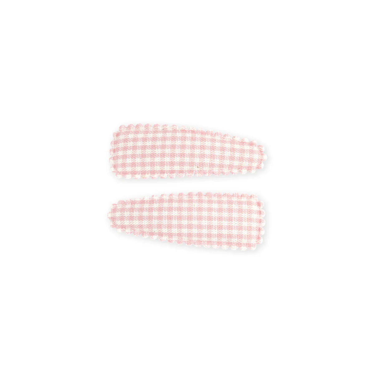 Hair Clip Set - Rosey Gingham - Child Boutique