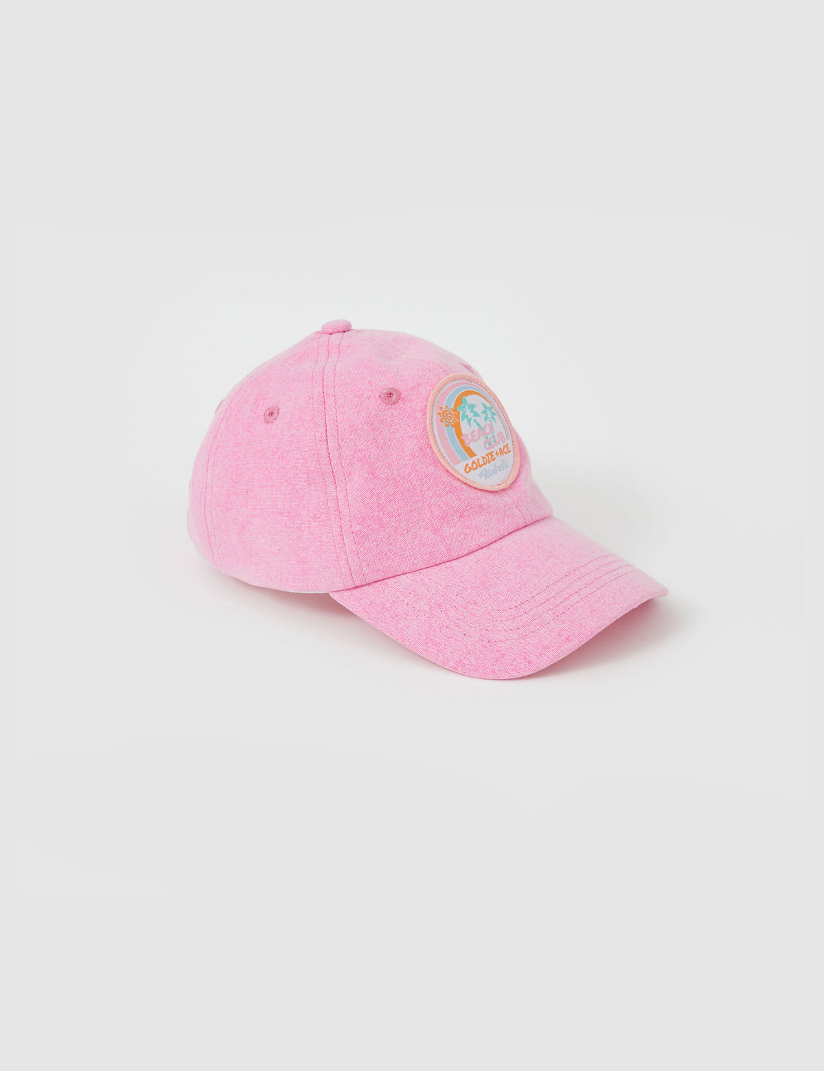 Tate Beach Club Denim Cap - Bubblegum