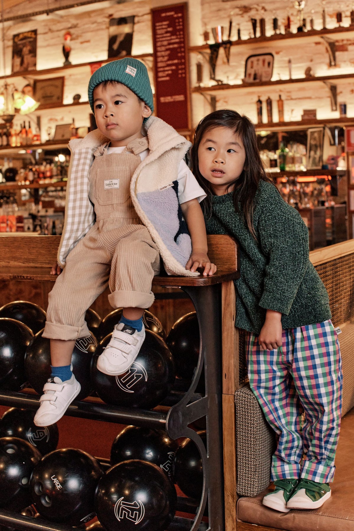 Mini Chino Check - Blue - Child Boutique