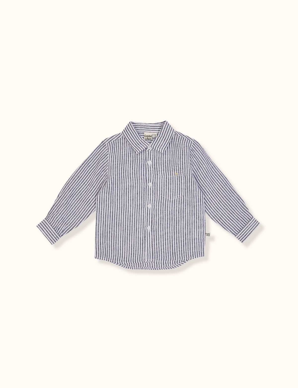 Bondi Stripe Linen Shirt - Blue Stripe - Child Boutique