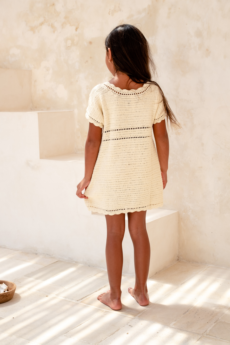 Crochet Dress - Natural - Child Boutique