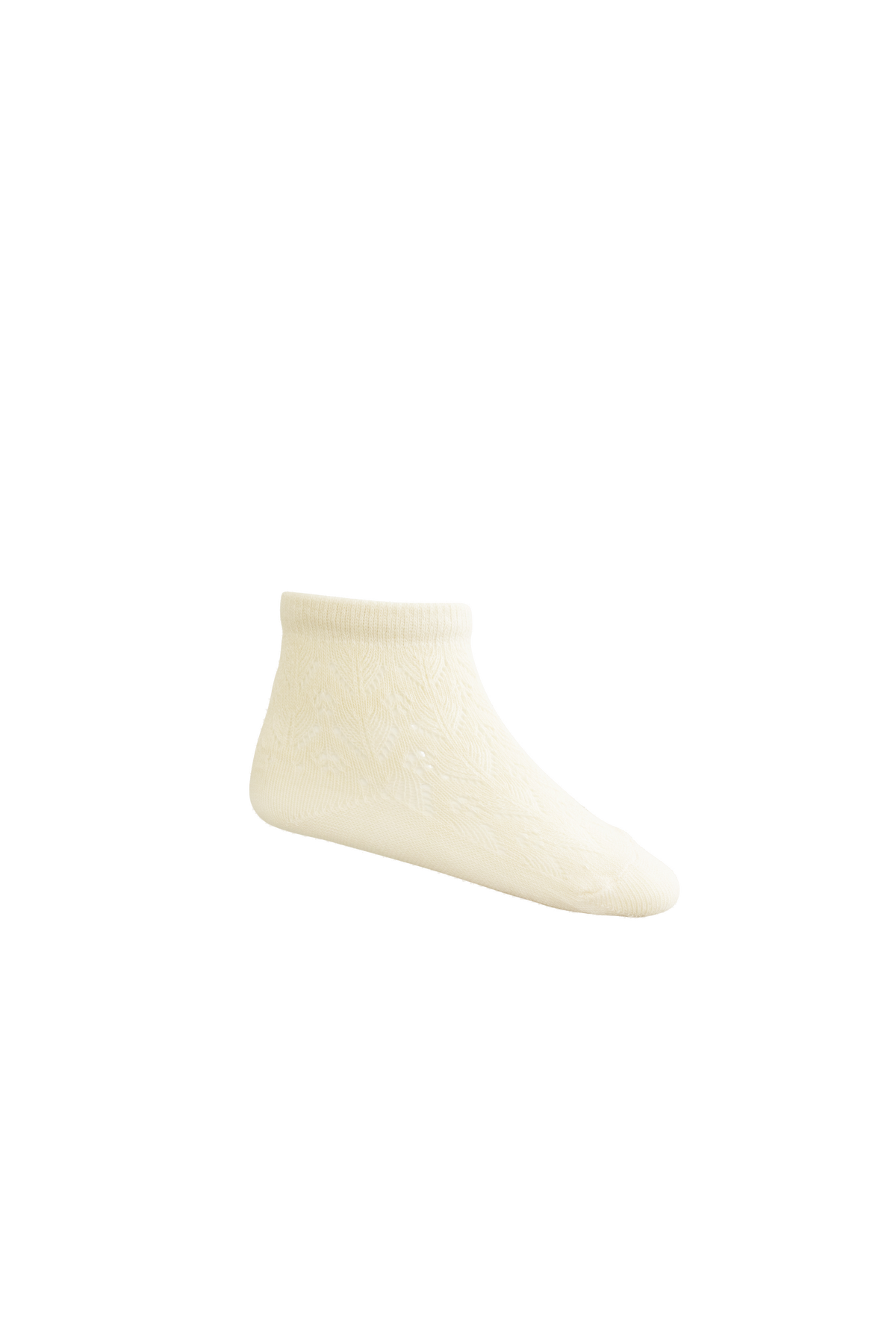 Scallop Weave Ankle Sock - Milk - Child Boutique