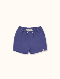 Noah Linen Cotton Shorts - Blue - Child Boutique