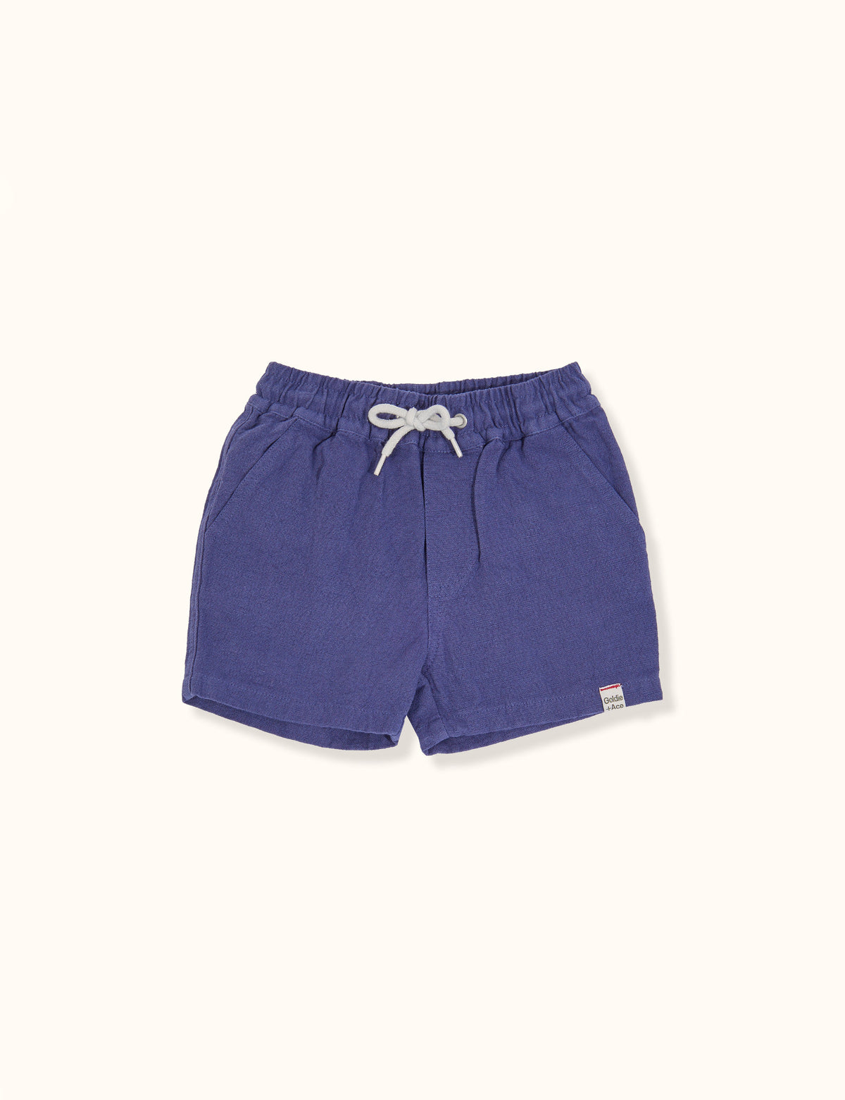 Noah Linen Cotton Shorts - Blue - Child Boutique