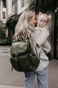 Nappy Backpack - Olive - Child Boutique