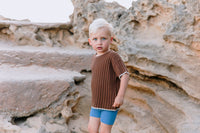 Knitted Bike Shorts - Ocean - Child Boutique