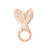Organic Bunny Teether Toy - Husk - Child Boutique